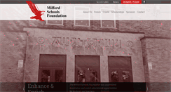 Desktop Screenshot of milfordschoolsfoundation.org