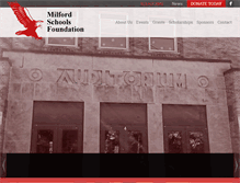 Tablet Screenshot of milfordschoolsfoundation.org